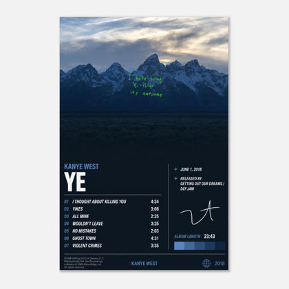 Ye — Kanye West Poster