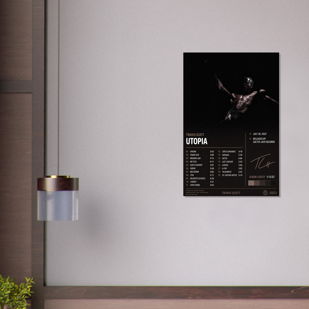 UTOPIA poster close-up print detail