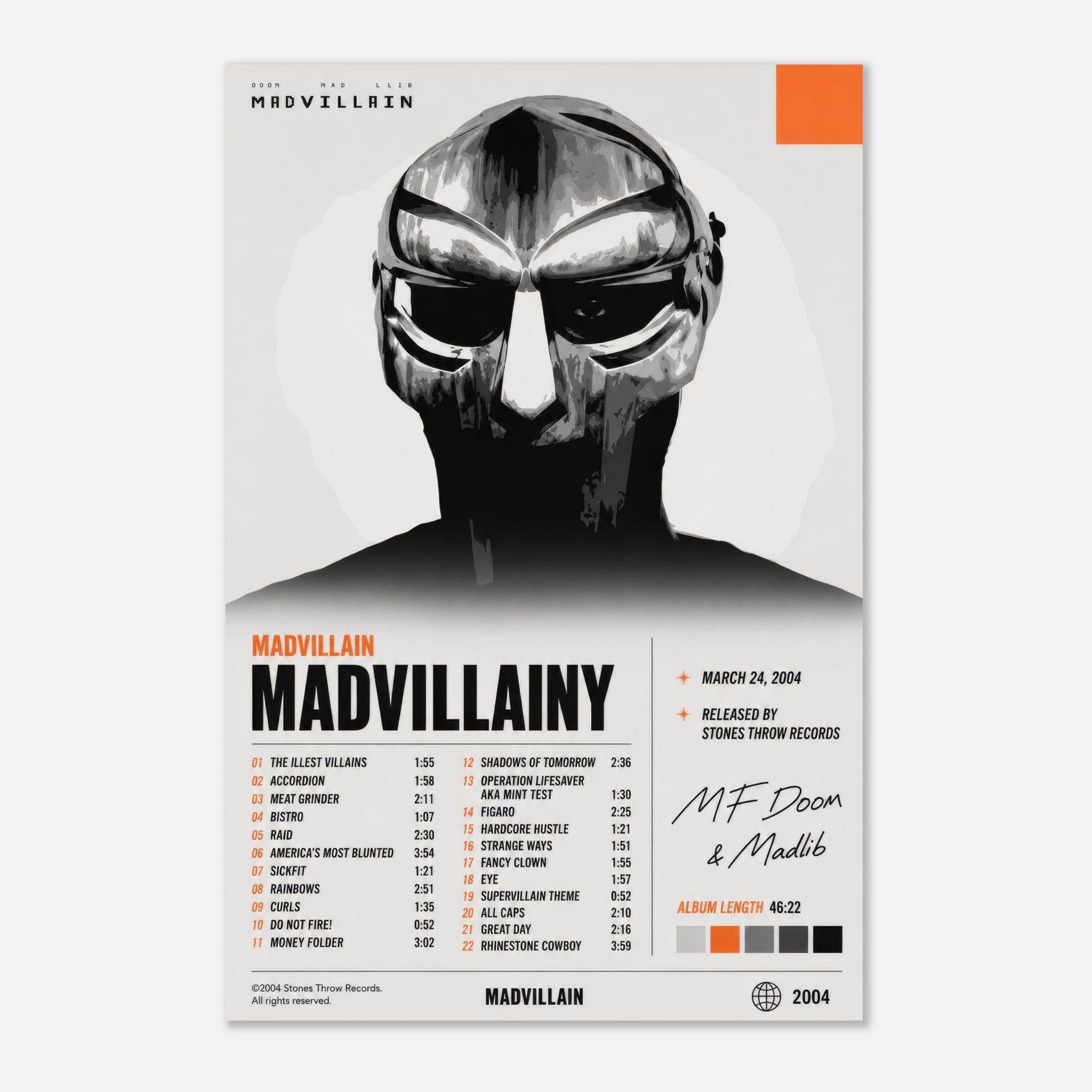 Madvillainy by Madvillain — album art poster