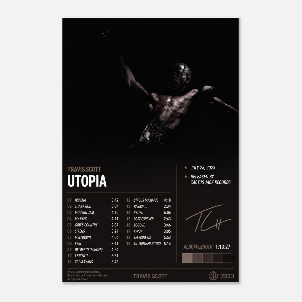 UTOPIA by Travis Scott — album art poster