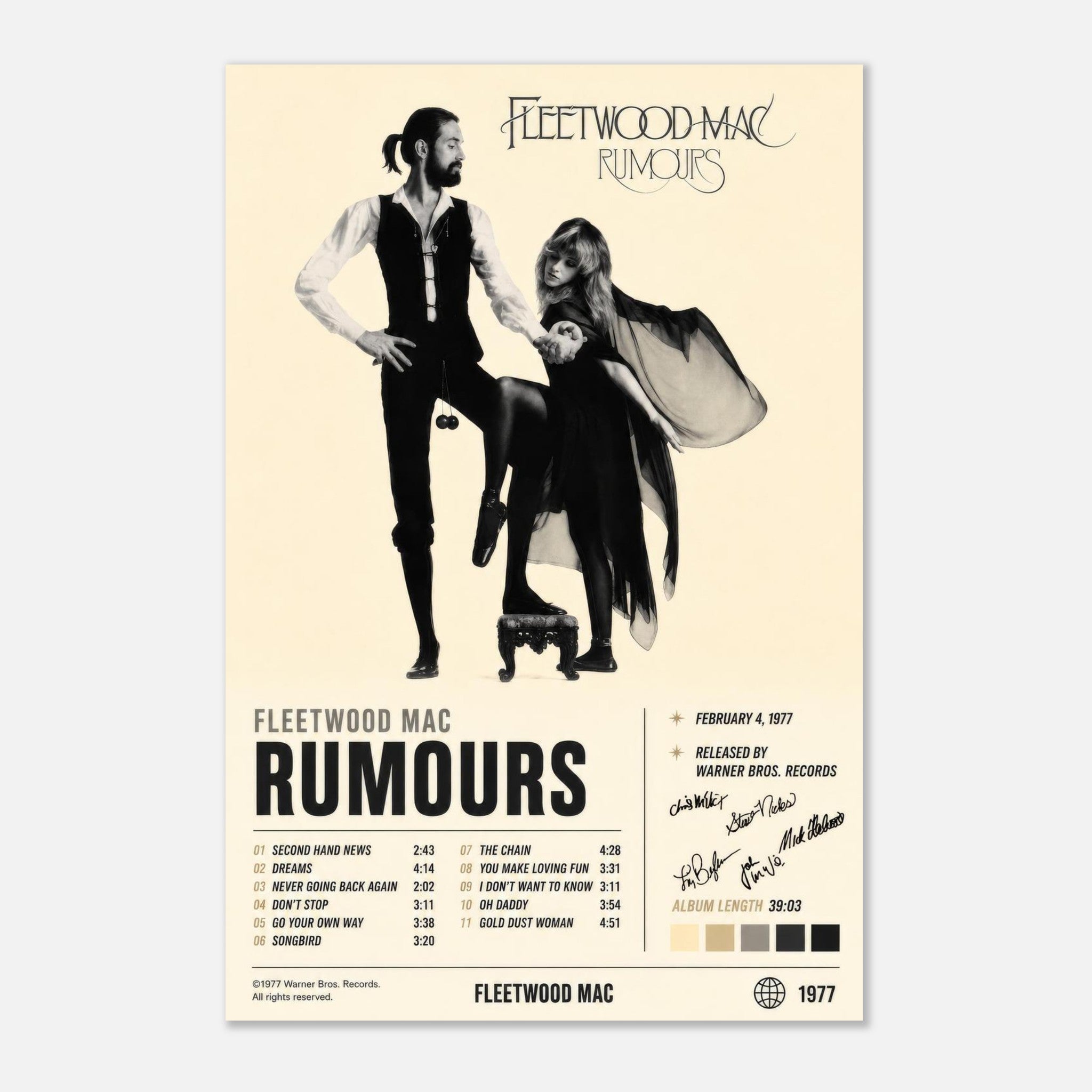 Rumours by Fleetwood Mac — album art poster