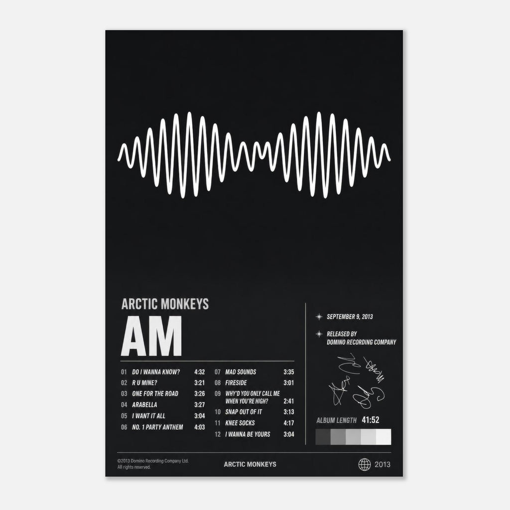 AM by Arctic Monkeys — album art poster