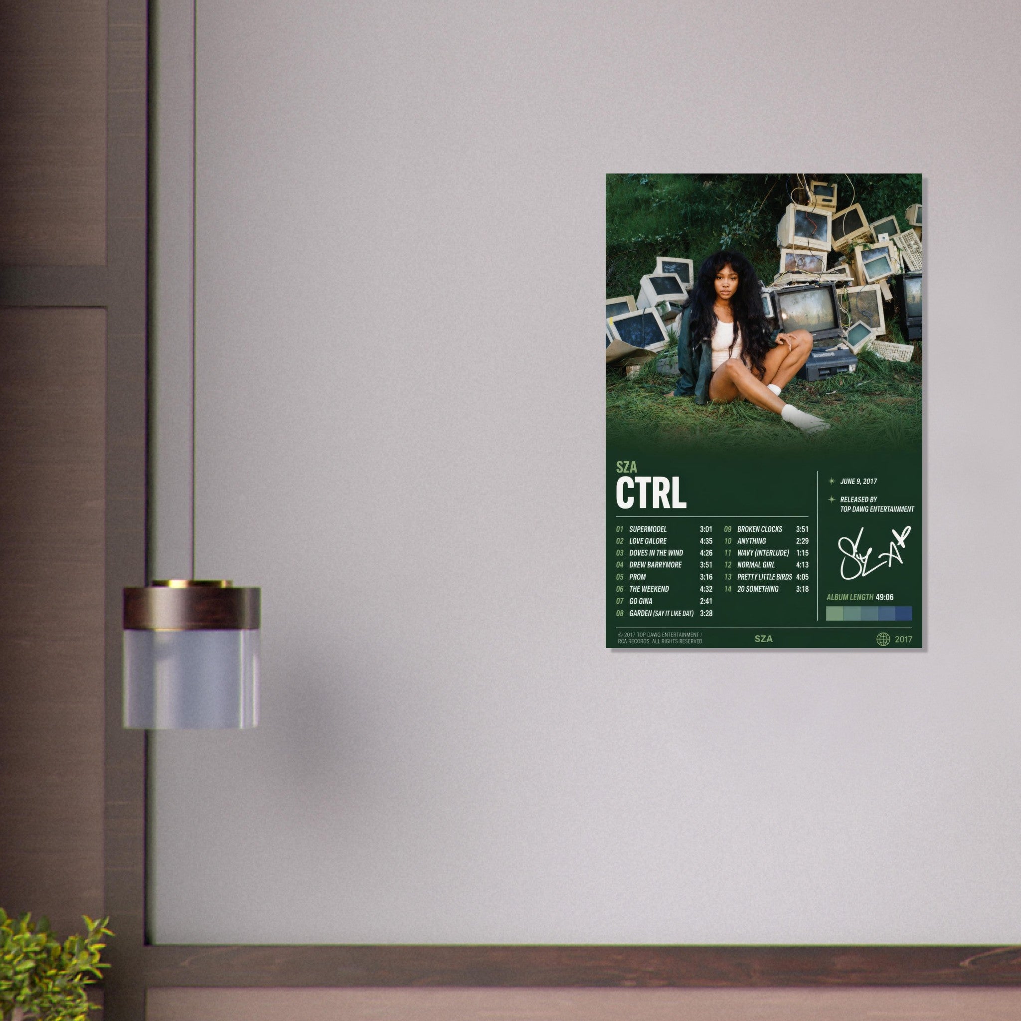 CTRL poster close-up print detail