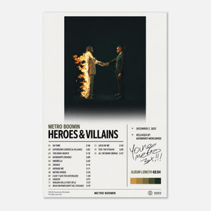 Heroes & Villains — Metro Boomin Poster