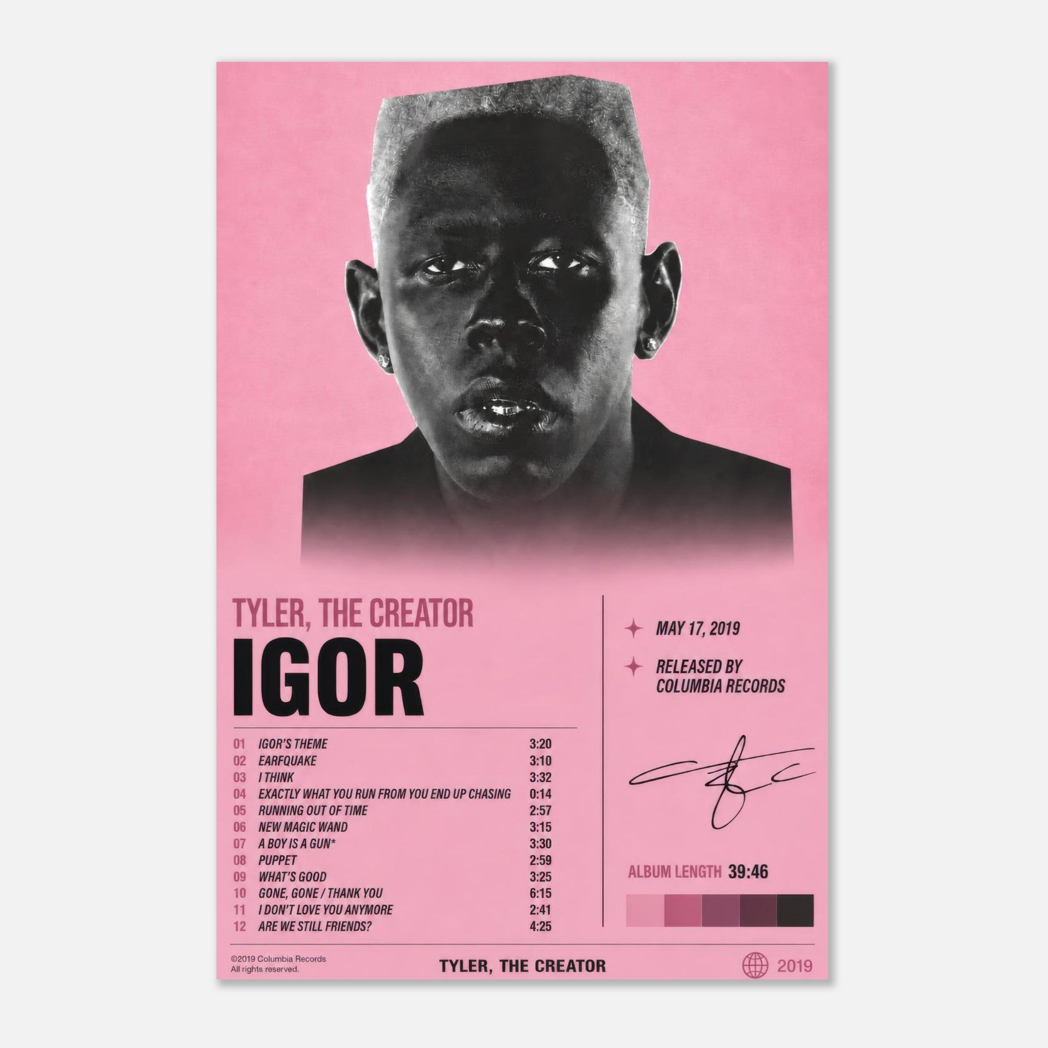IGOR poster styled on a wall