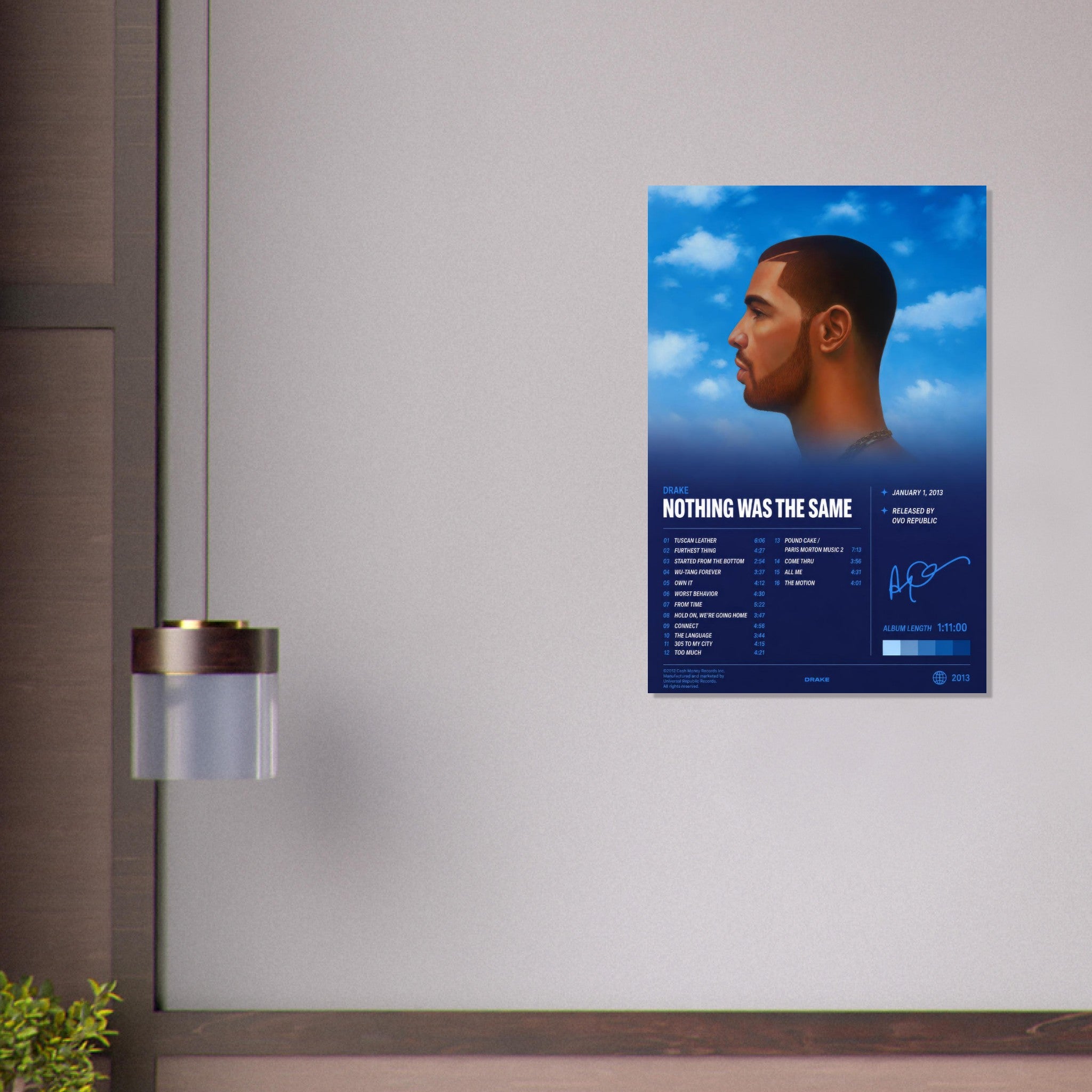 Nothing Was the Same poster close-up print detail