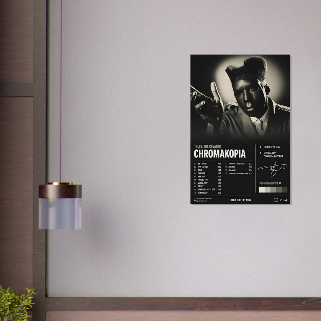 Chromakopia poster close-up print detail