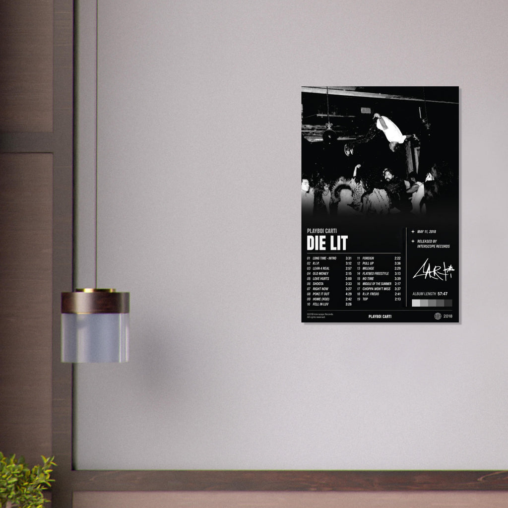 Die Lit poster close-up print detail