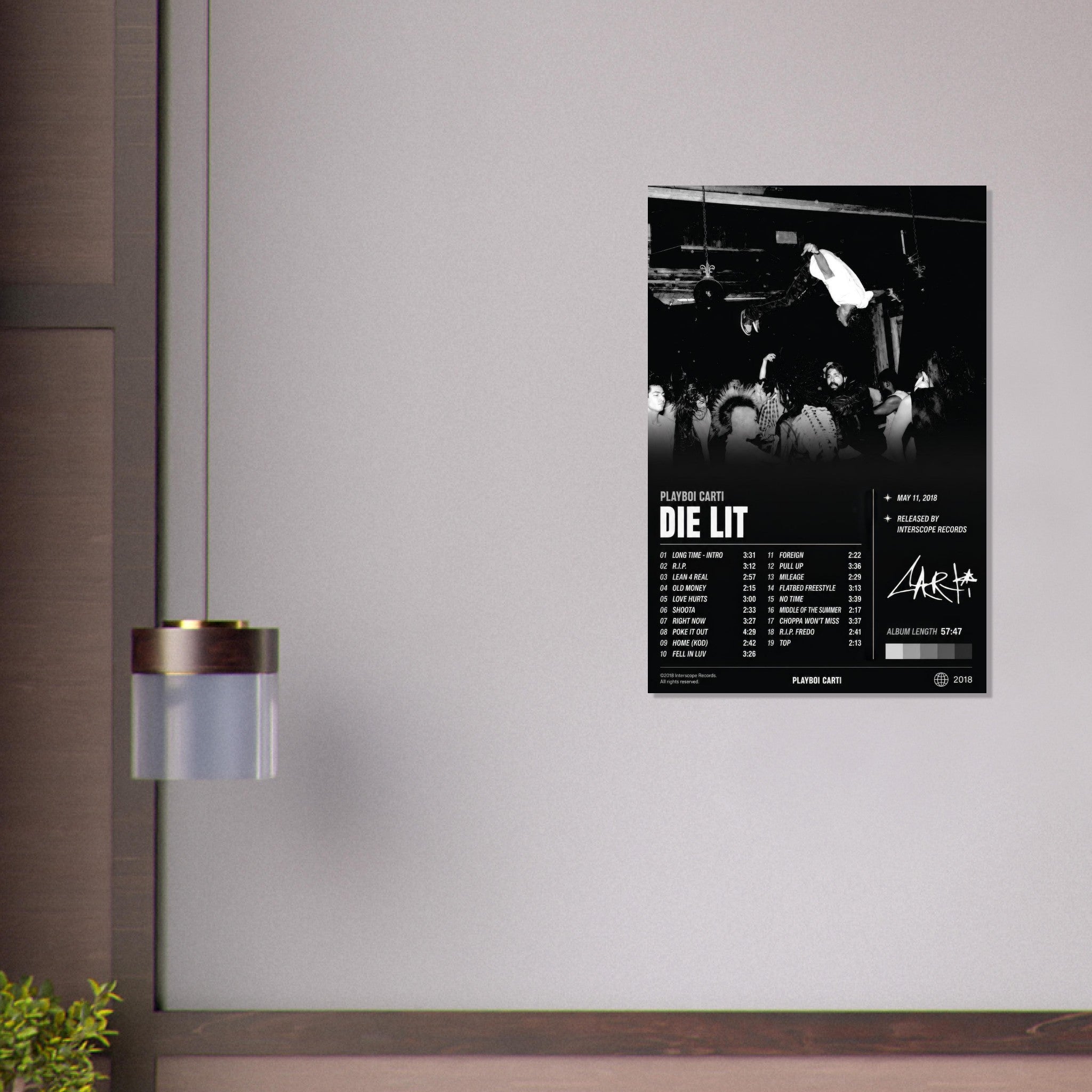 Die Lit poster close-up print detail