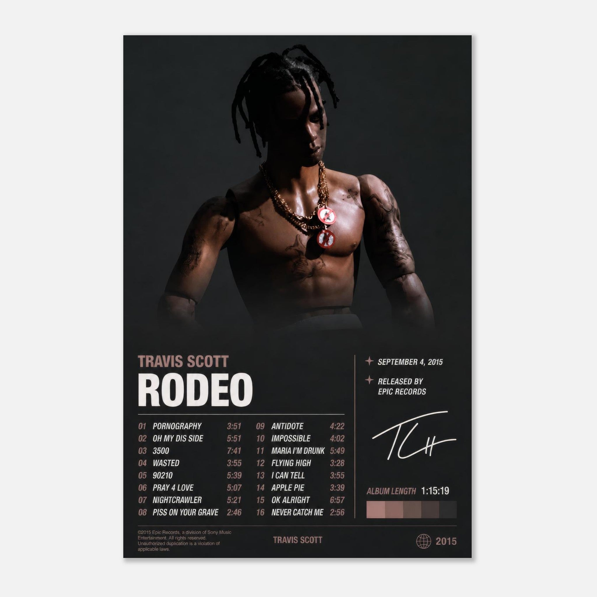 Rodeo by Travis Scott — album art poster