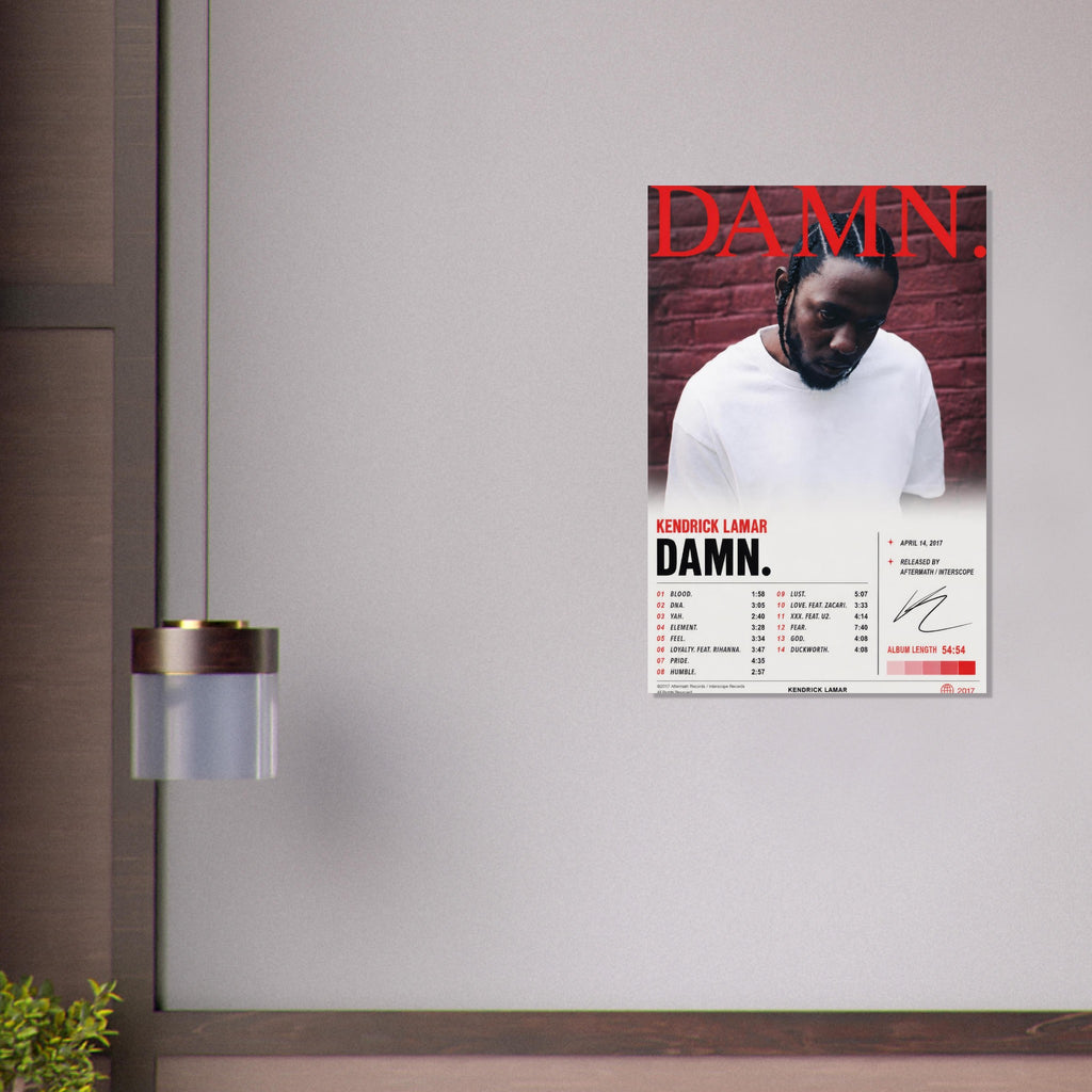 DAMN. poster close-up print detail