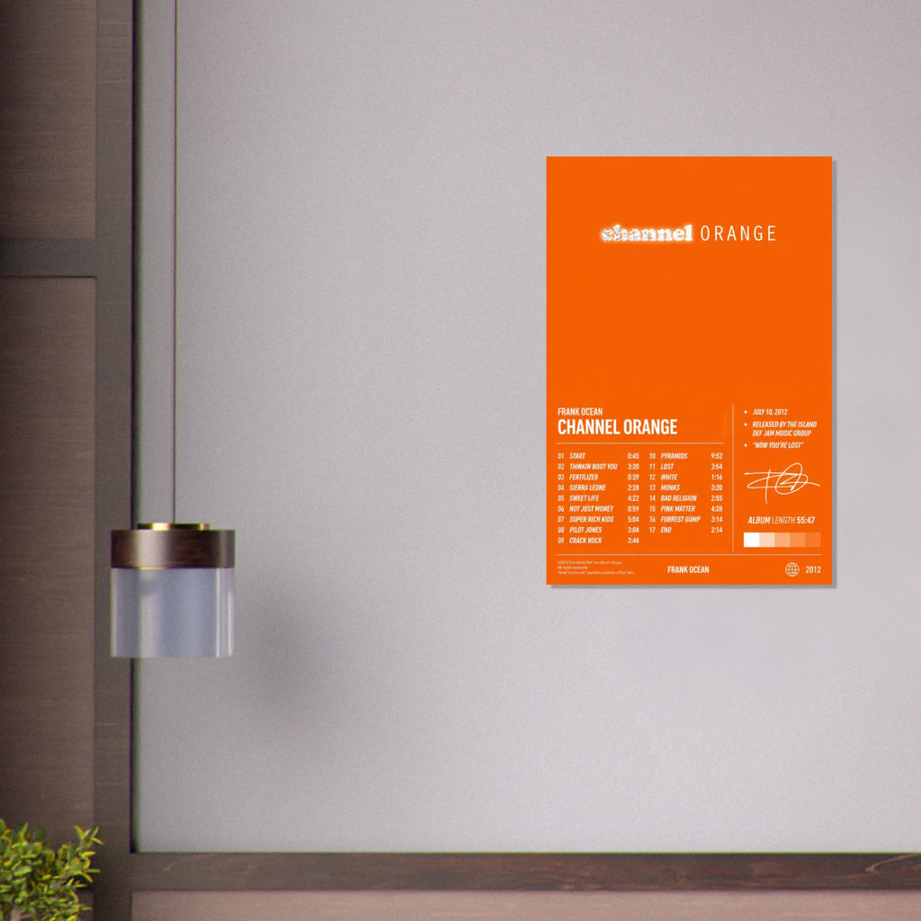 Channel Orange poster close-up print detail