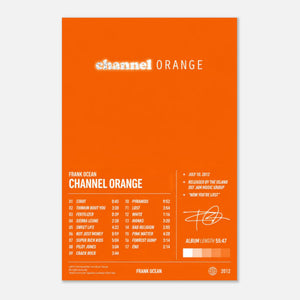 Channel Orange — Frank Ocean Poster