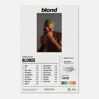 BLONDE — Frank Ocean Poster