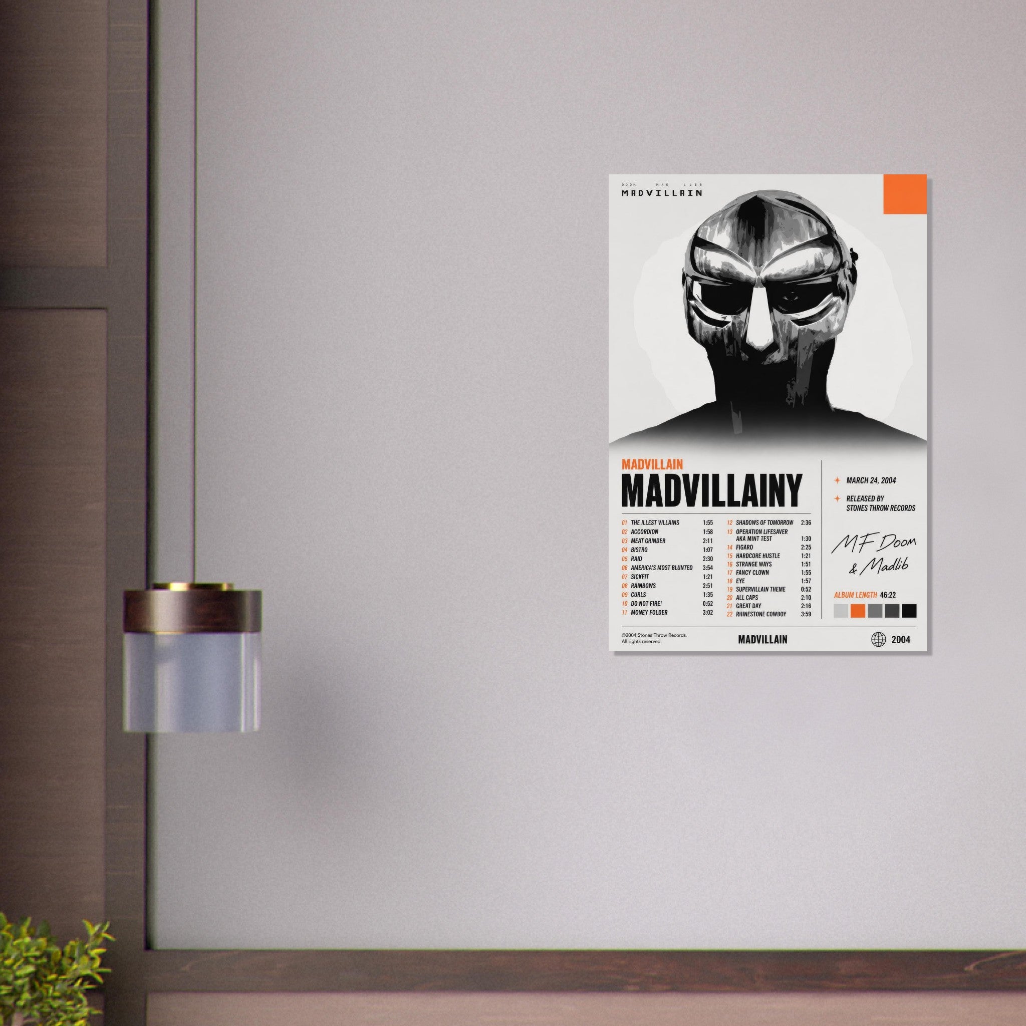 Madvillainy poster close-up print detail