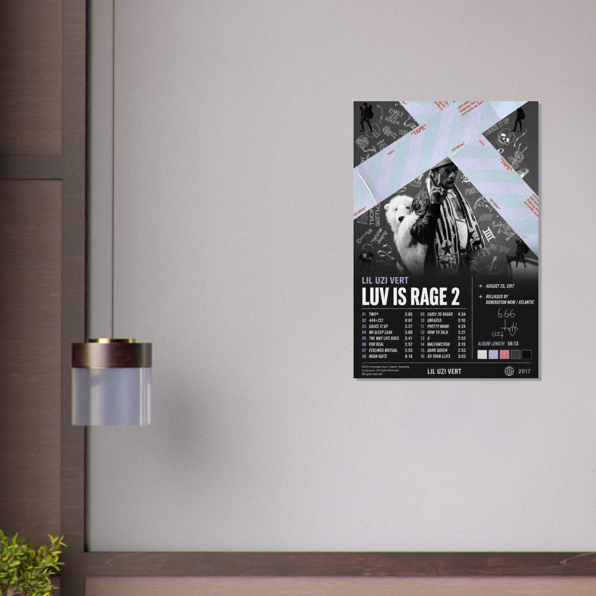 Luv Is Rage 2 poster close-up print detail