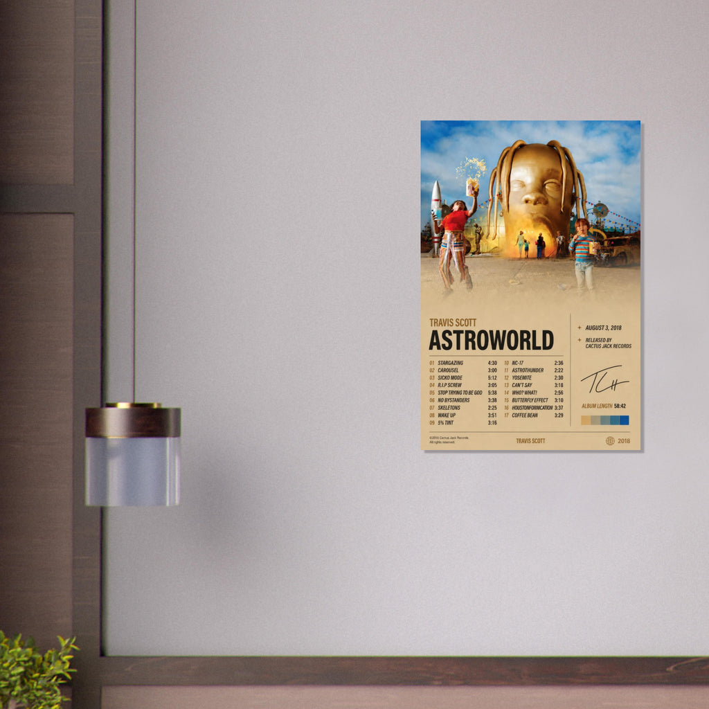ASTROWORLD poster close-up print detail