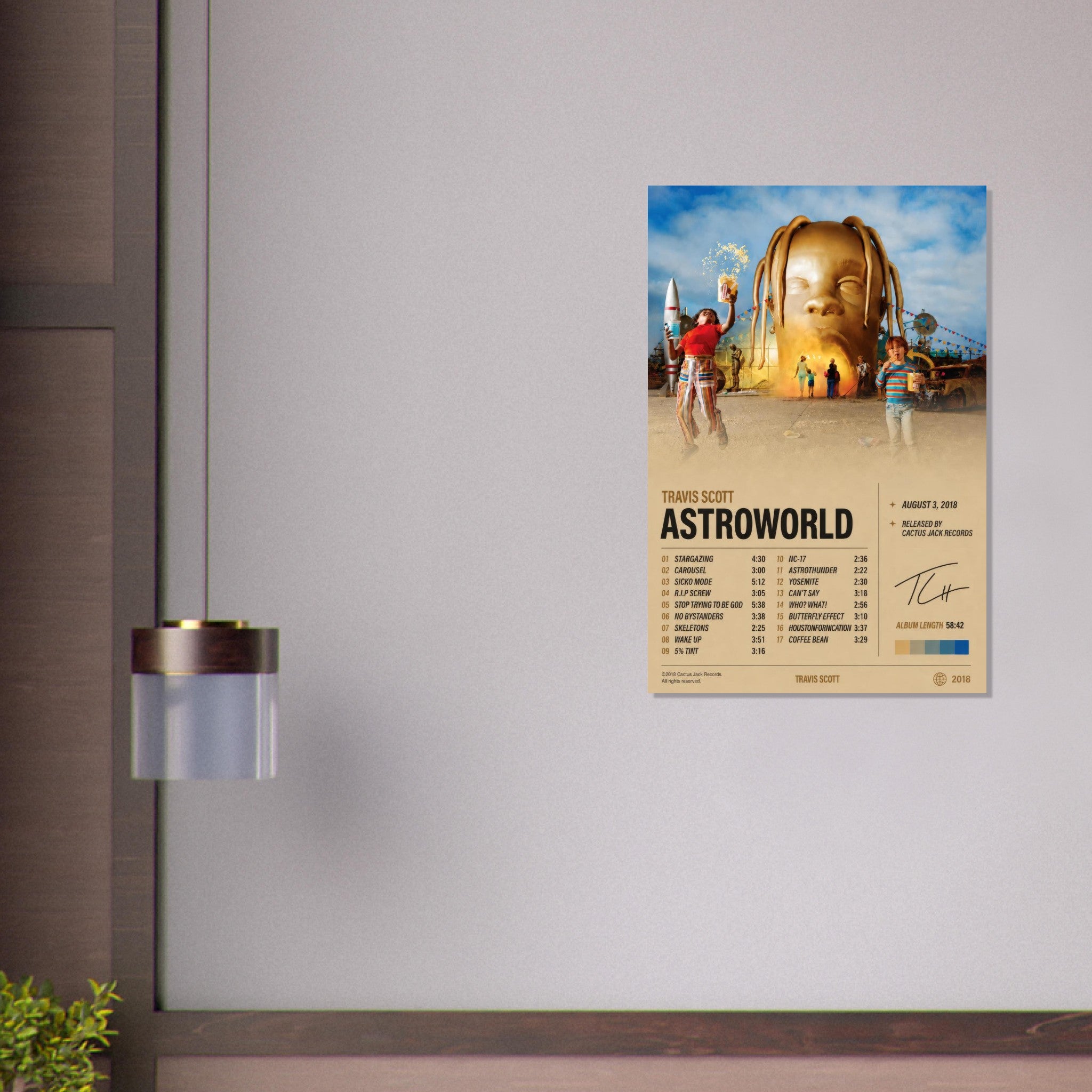 ASTROWORLD poster close-up print detail