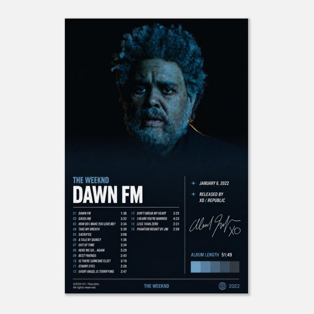 Dawn FM by The Weeknd — album art poster