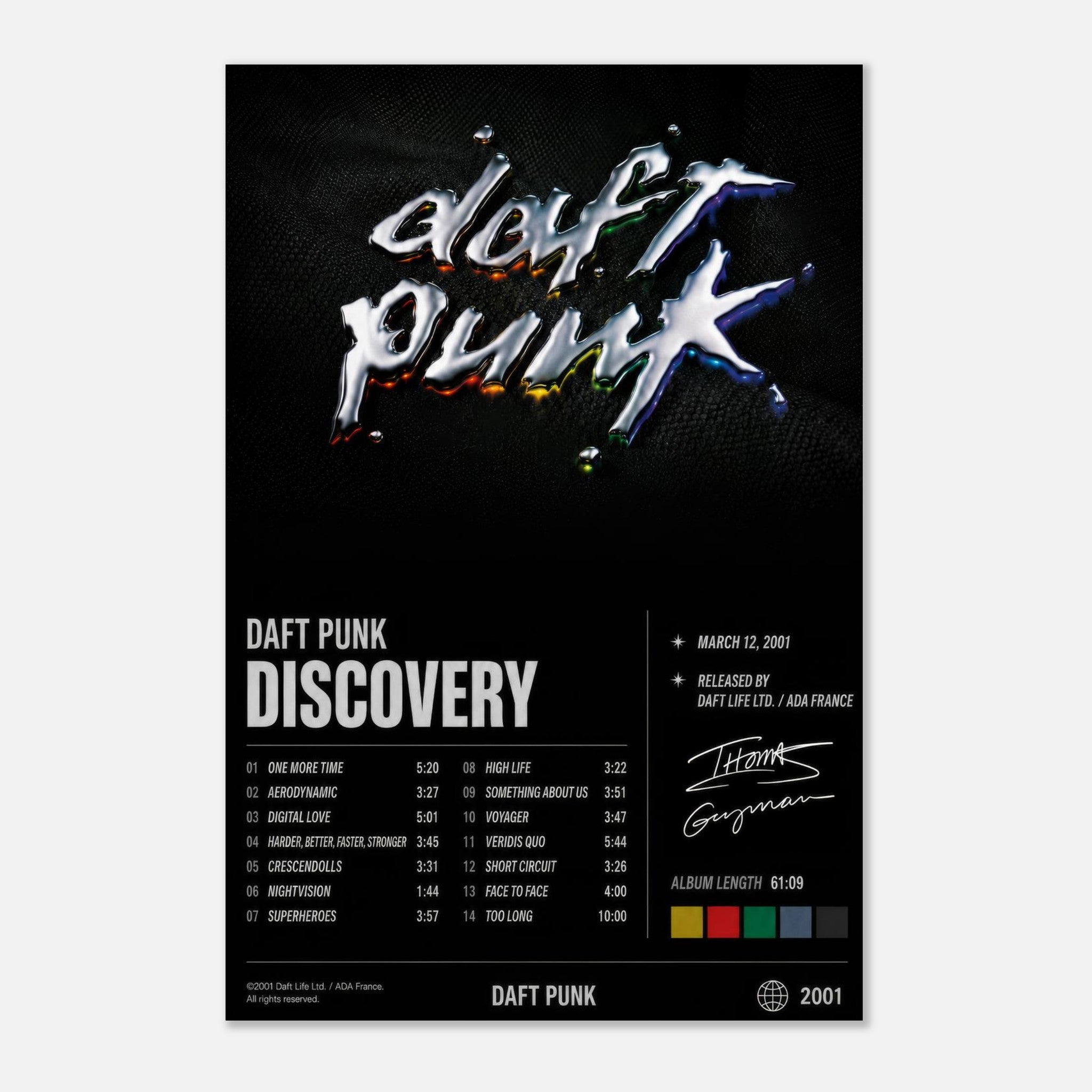 Discovery poster styled on a wall